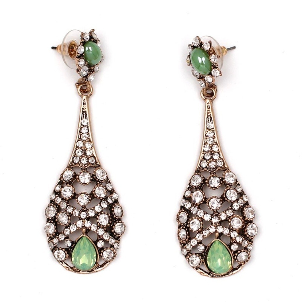 Last 1! Statement Water Drop Crystal Earrings